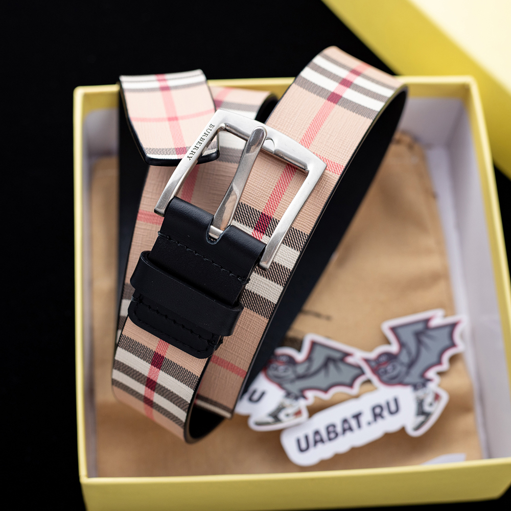 Burberry Pin buckle Vintage check belts 28AC00