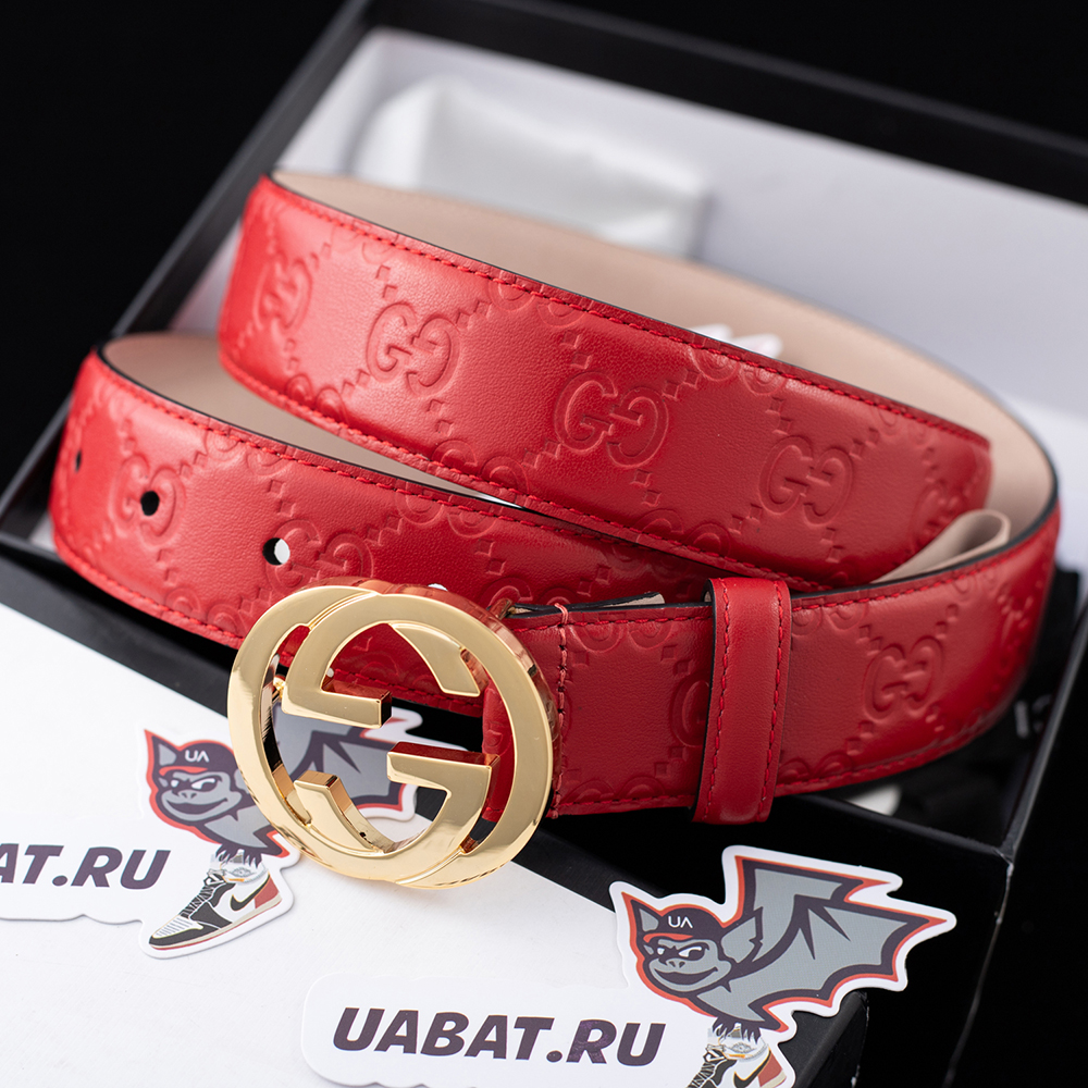 Gucci Interlocking Double G buckle belt 813008