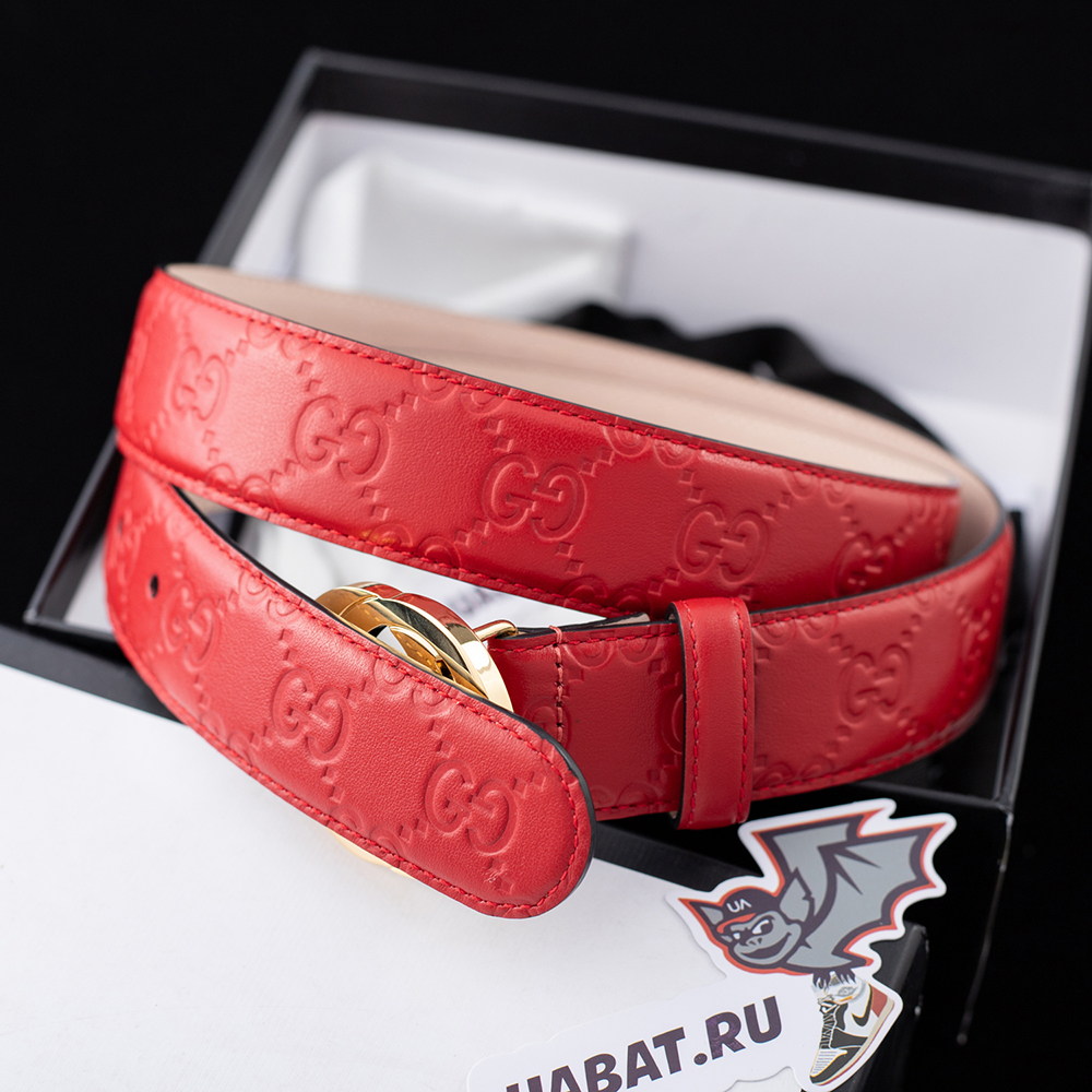 Gucci Interlocking Double G buckle belt 813008