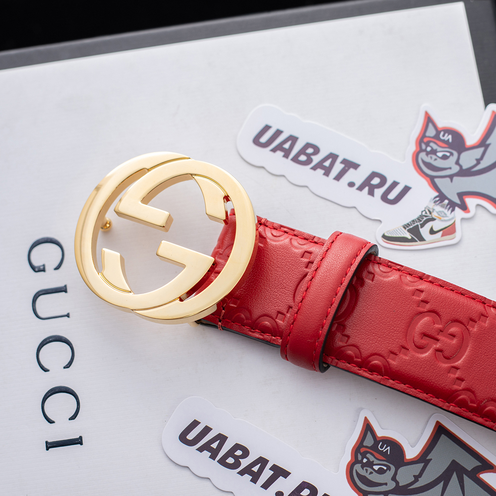 Gucci Interlocking Double G buckle belt 813008