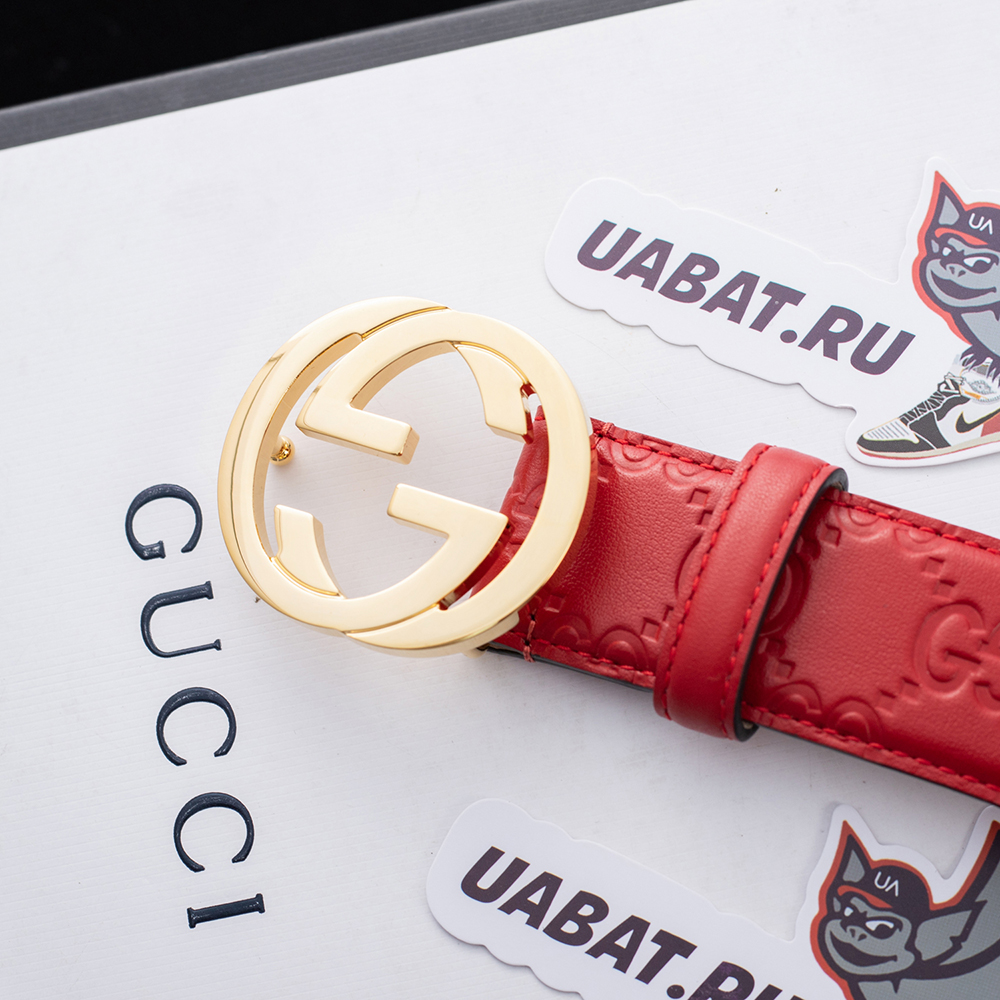 Gucci Interlocking Double G buckle belt 813008