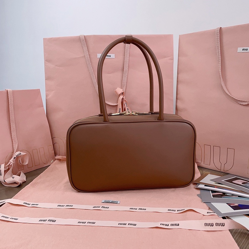 Miu Miu Beau leather top-handle bags 5BB172 17*30*8.5cm