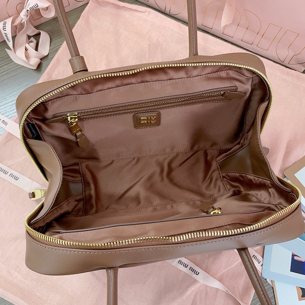 Miu Miu Beau leather top-handle bags 5BB172 17*30*8.5cm