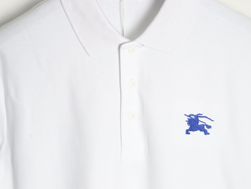 Burberry Chest Embroidered Horse Short Sleeve Polo Shirt