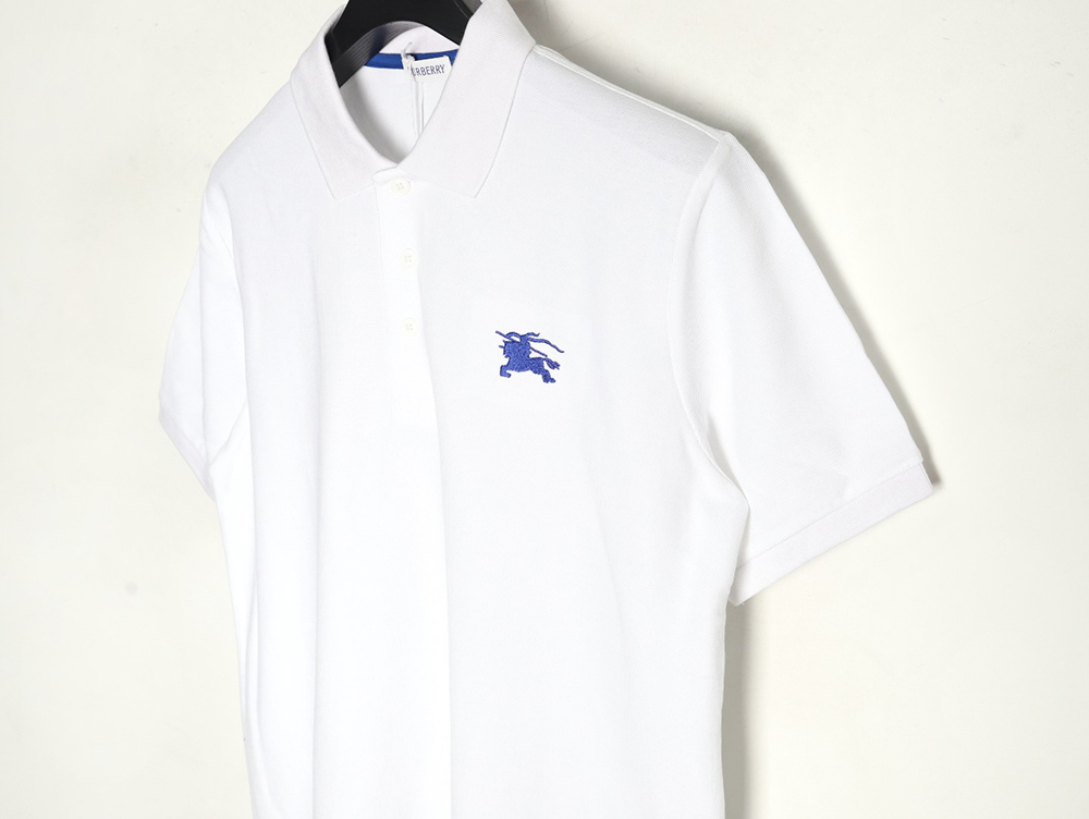 Burberry Chest Embroidered Horse Short Sleeve Polo Shirt