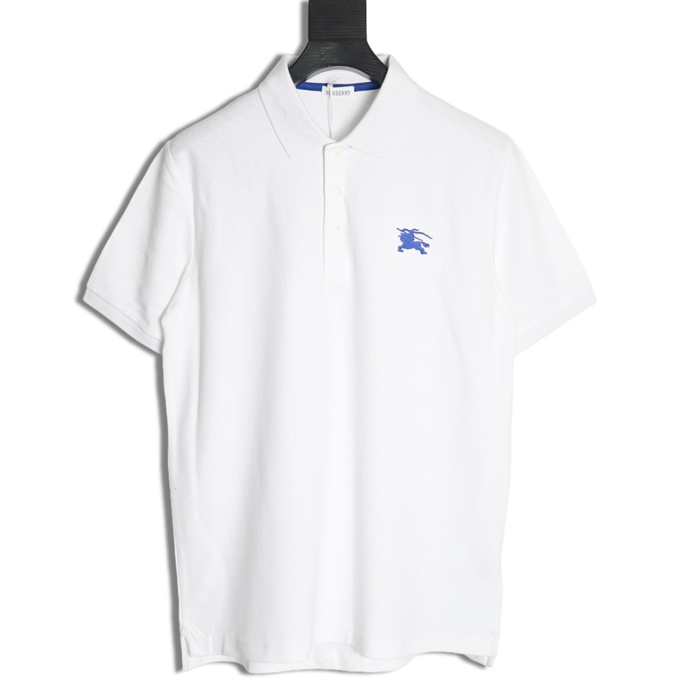 Burberry Chest Embroidered Horse Short Sleeve Polo Shirt