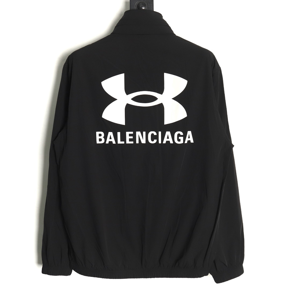 Balenciaga joint style stretch nylon hooded jacket