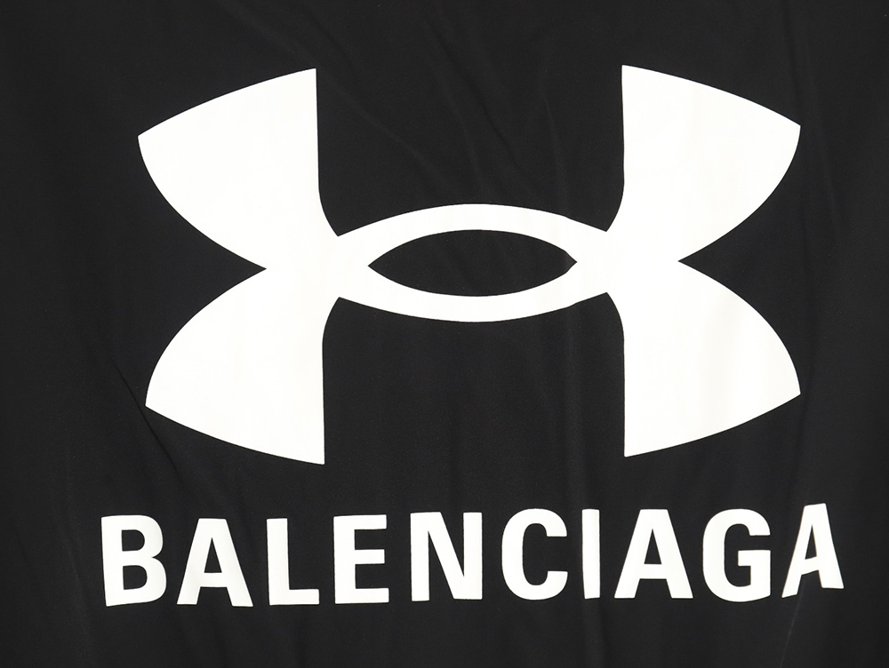 Balenciaga joint style stretch nylon hooded jacket