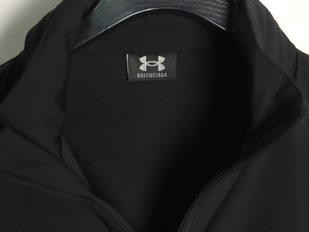 Balenciaga joint style stretch nylon hooded jacket