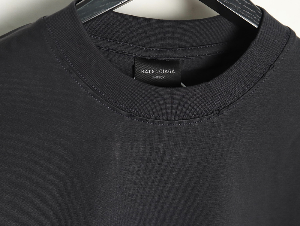 Balenciaga LOGO vertical cracked print short-sleeved T-shirt TSK1