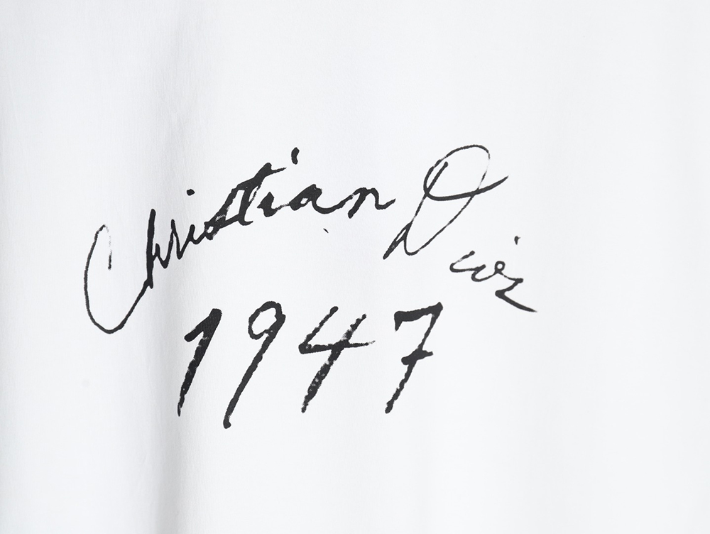 Dior 1947 signature lettering print short sleeves