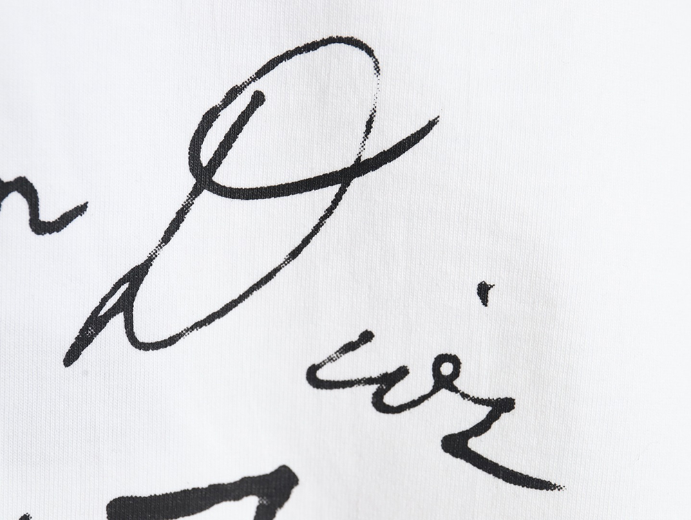 Dior 1947 signature lettering print short sleeves