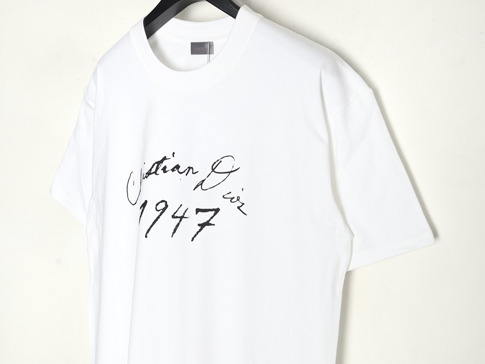 Dior 1947 signature lettering print short sleeves