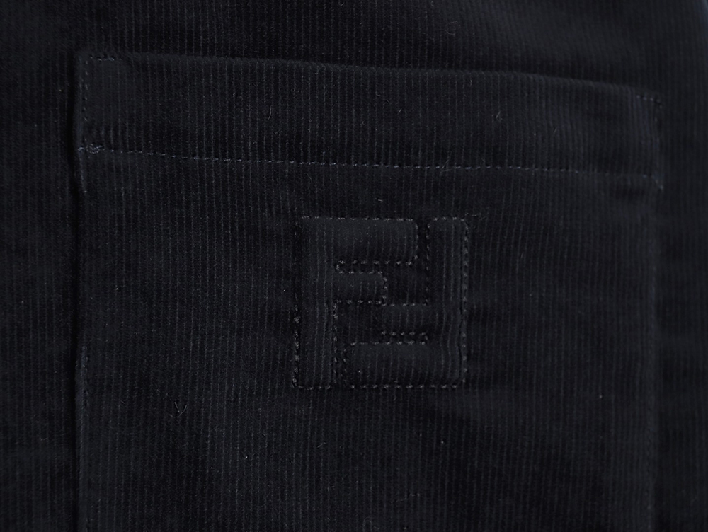 Fendi blue corduroy shirt jacket