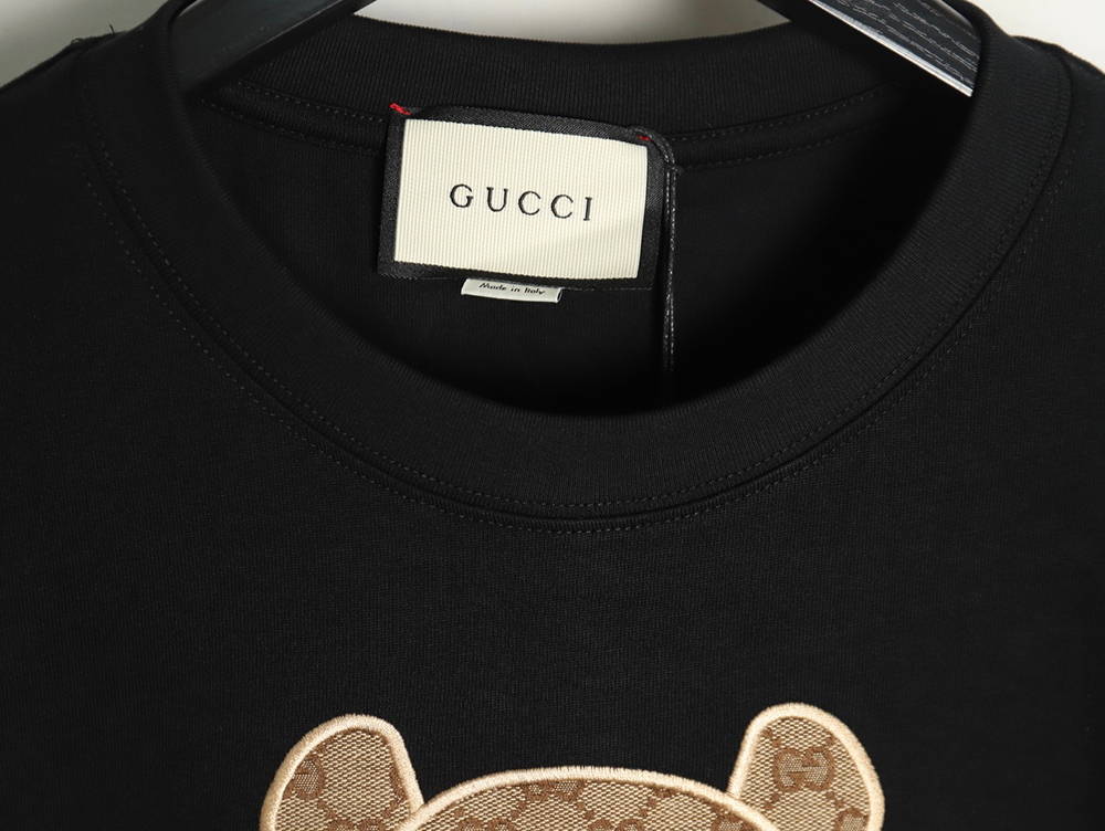 Gucci Chest Embroidered Bear Short Sleeve T-Shirt TSK1