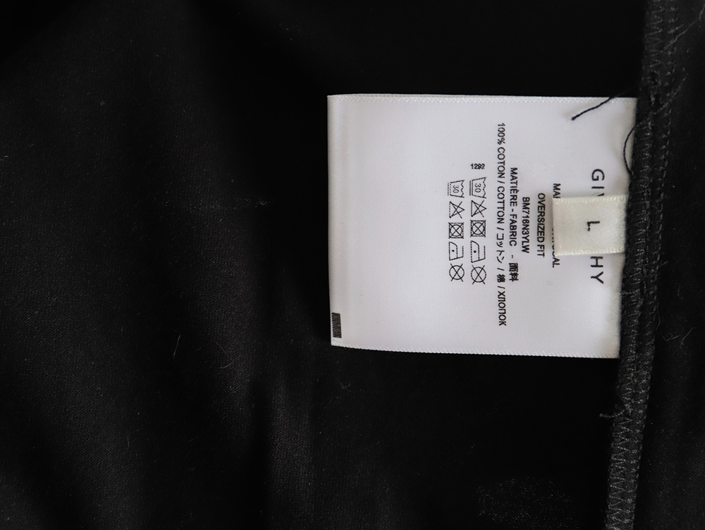 Givenchy embroidered lettering logo short sleeve