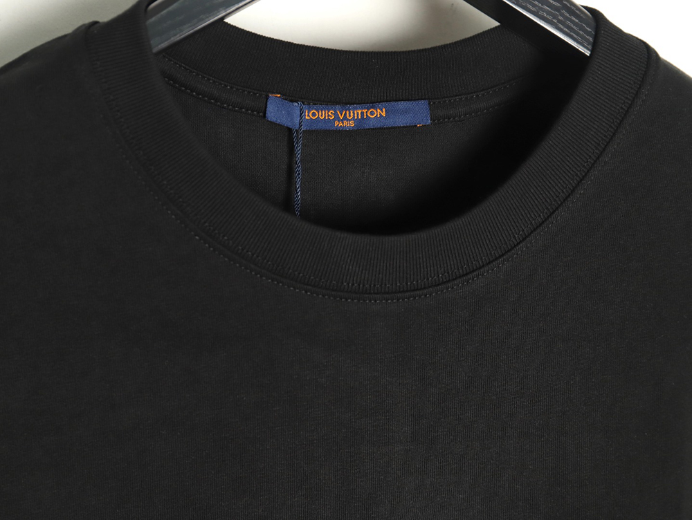 Louis Vuitton Western Denim Embroidered Short Sleeve T-Shirt TSK1