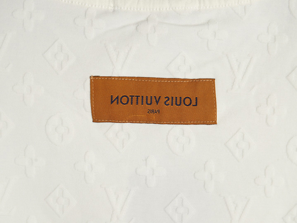 Louis Vuitton full print monogram dark pattern jacquard short sleeve T-shirt