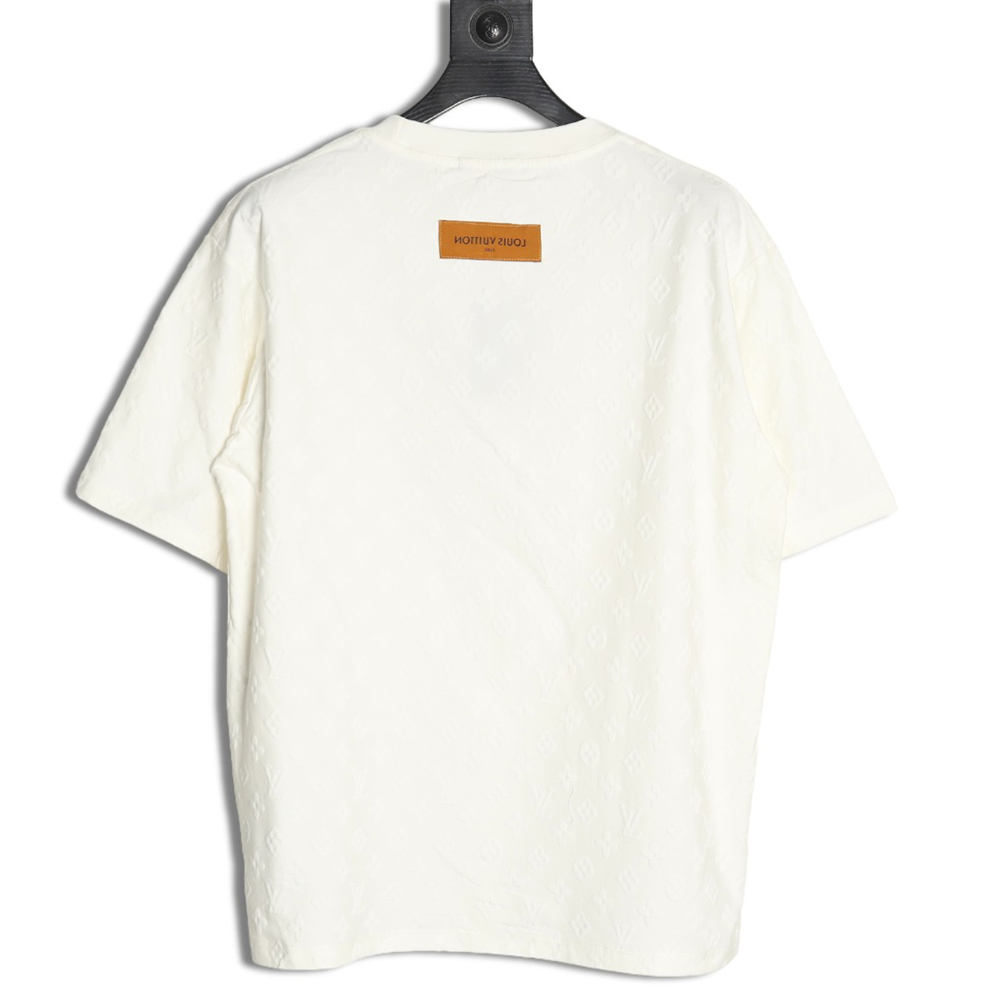 Louis Vuitton full print monogram dark pattern jacquard short sleeve T-shirt