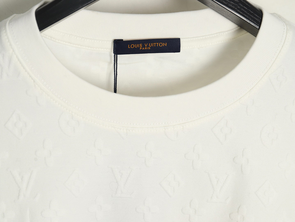 Louis Vuitton full print monogram dark pattern jacquard short sleeve T-shirt