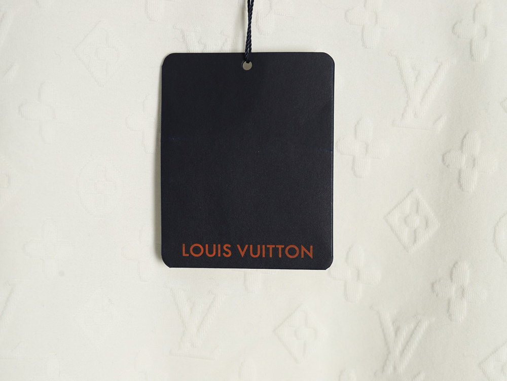 Louis Vuitton full print monogram dark pattern jacquard short sleeve T-shirt