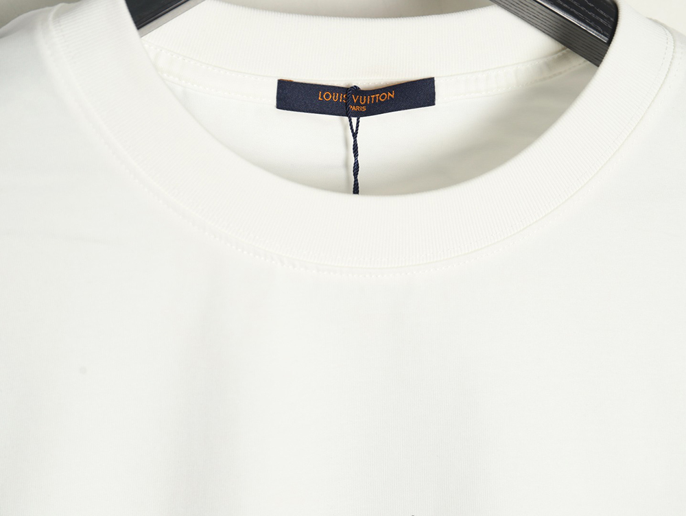 Louis Vuitton four-leaf clover and back logo print short-sleeved T-shirt