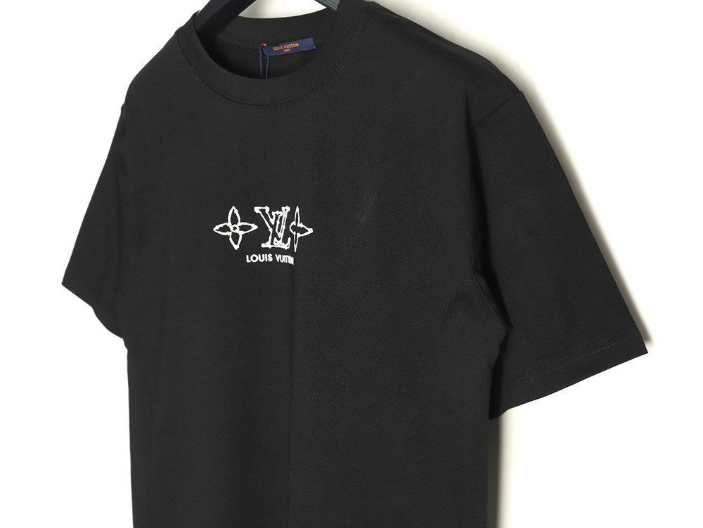 Louis Vuitton four-leaf clover and back logo print short-sleeved T-shirt TSK1
