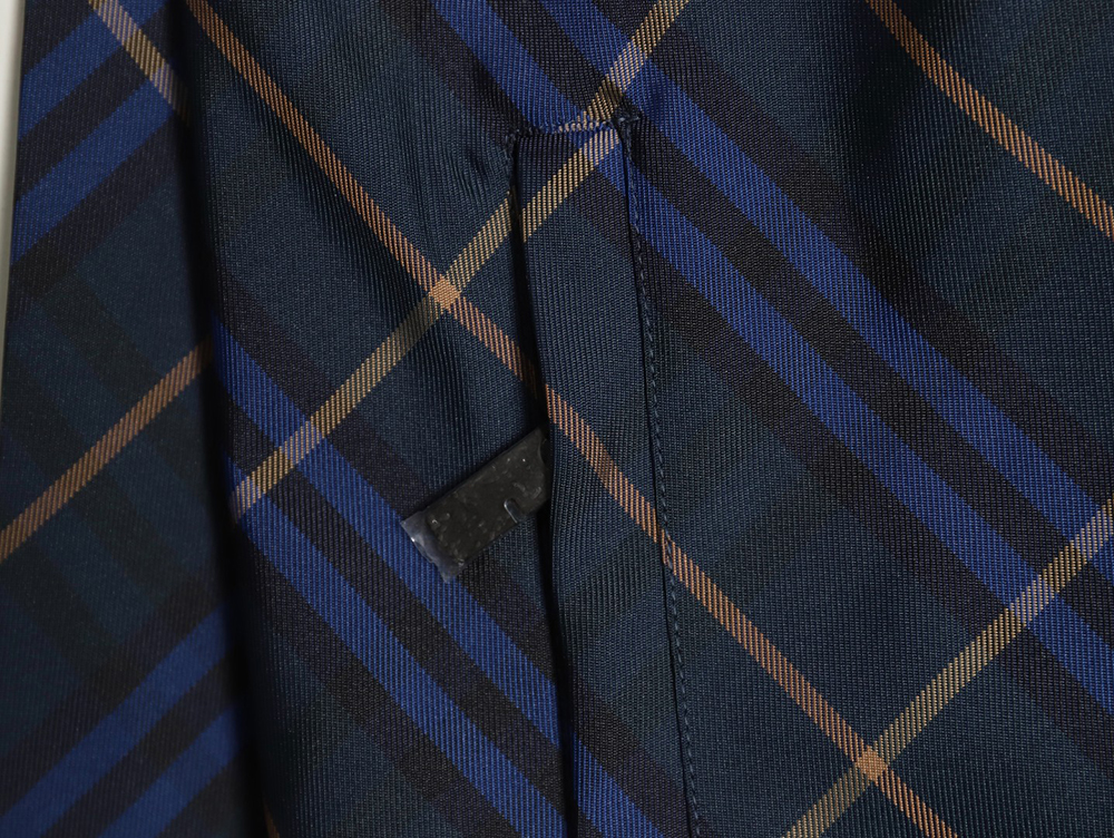 Burberry War Horse Embroidered Check Reversible Zip Jacket