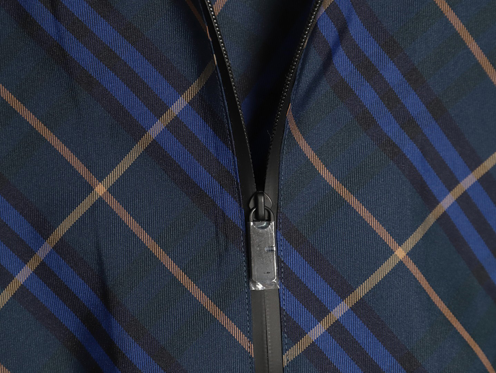 Burberry War Horse Embroidered Check Reversible Zip Jacket