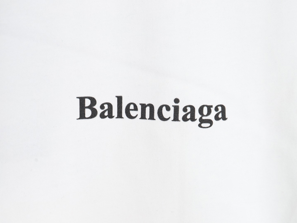 Balenciaga lettering print short sleeves
