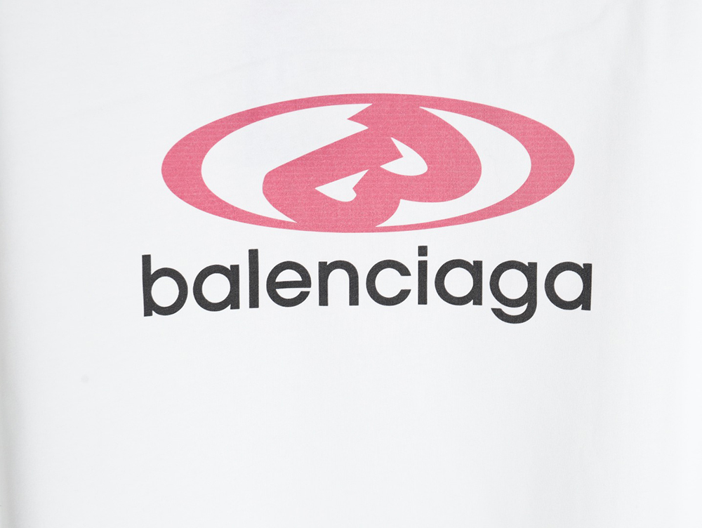 Balenciaga lettering print short sleeves