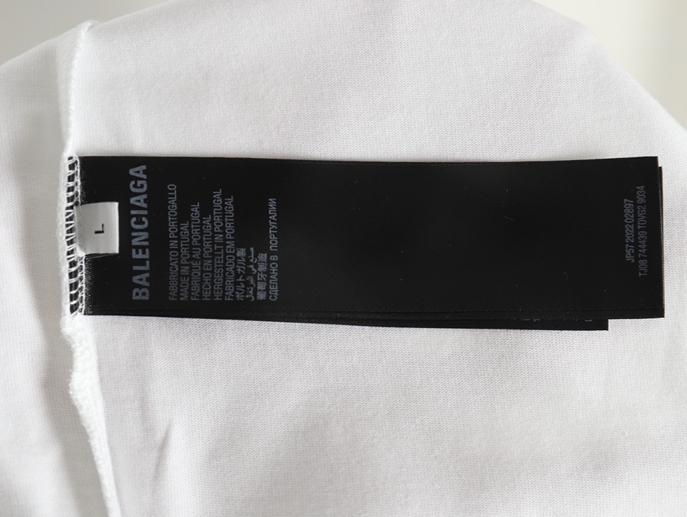 Balenciaga lettering print short sleeves