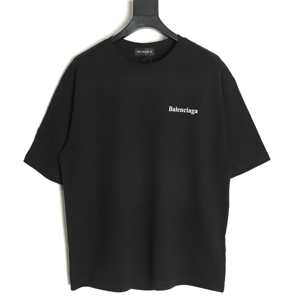 Balenciaga lettering print short sleeves TSK1