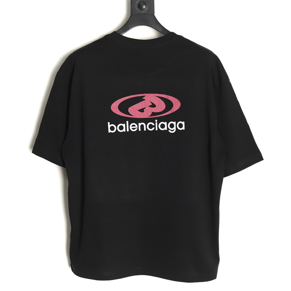 Balenciaga lettering print short sleeves TSK1