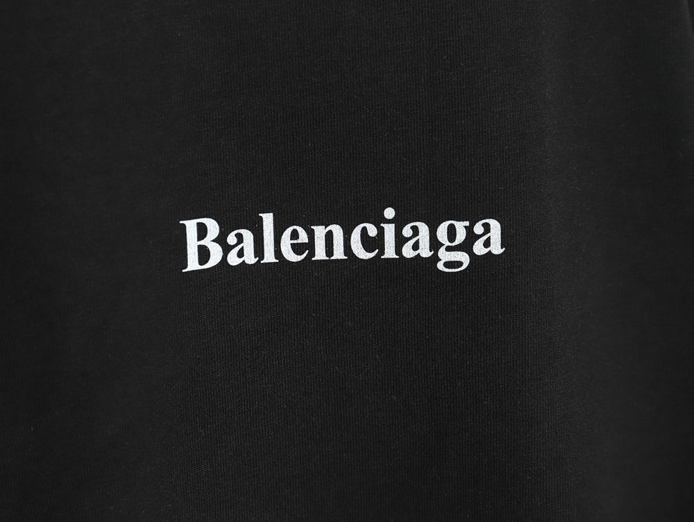Balenciaga lettering print short sleeves TSK1