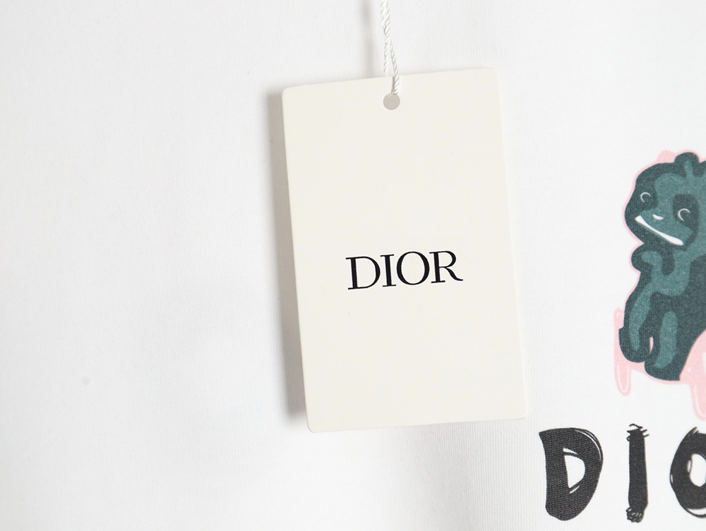 Dior Dragon Printed Letter Short Sleeve T-Shirt