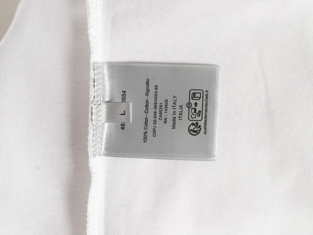 Dior Dragon Printed Letter Short Sleeve T-Shirt