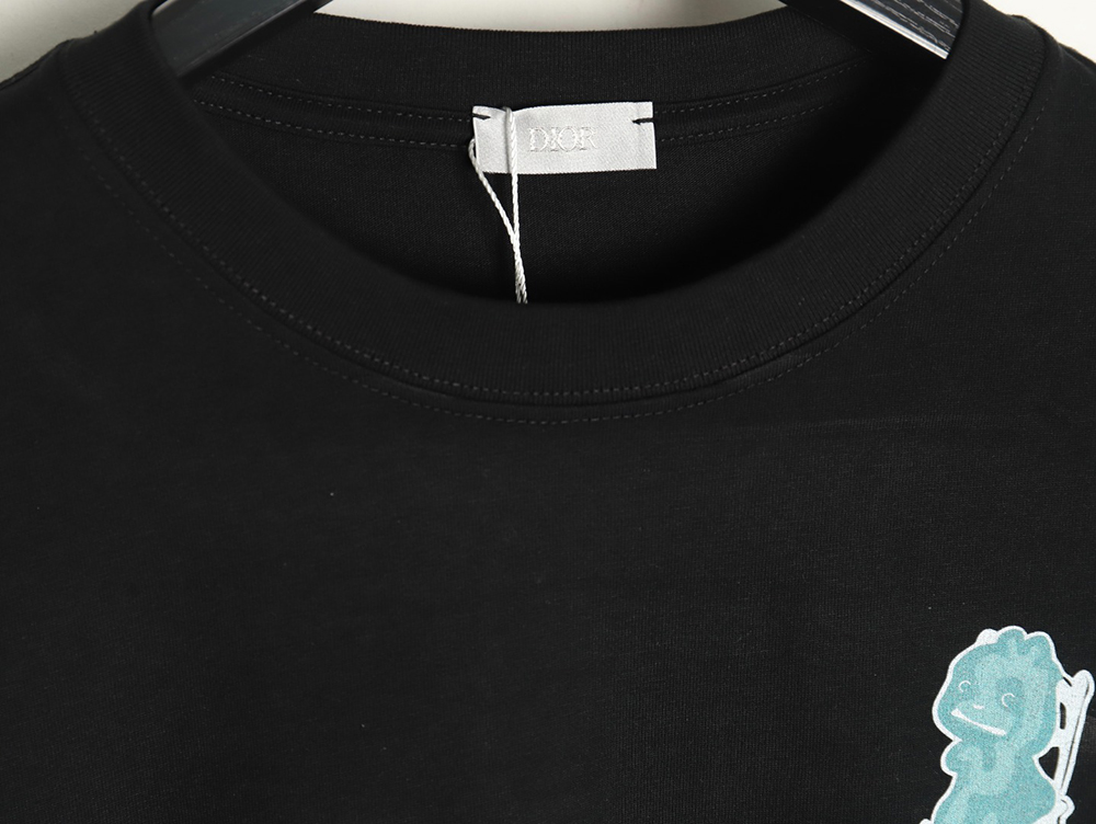Dior Dragon Printed Letter Short Sleeve T-Shirt TSK1