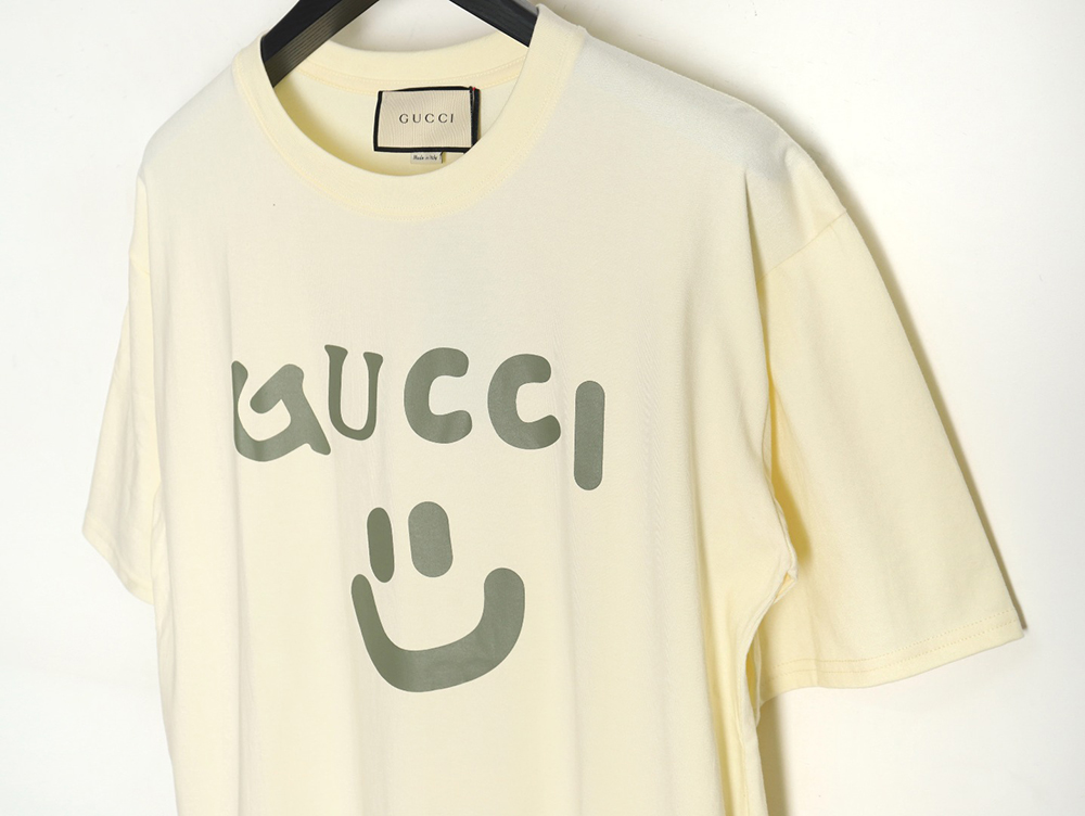 Gucci Smiley Face Print Short Sleeve