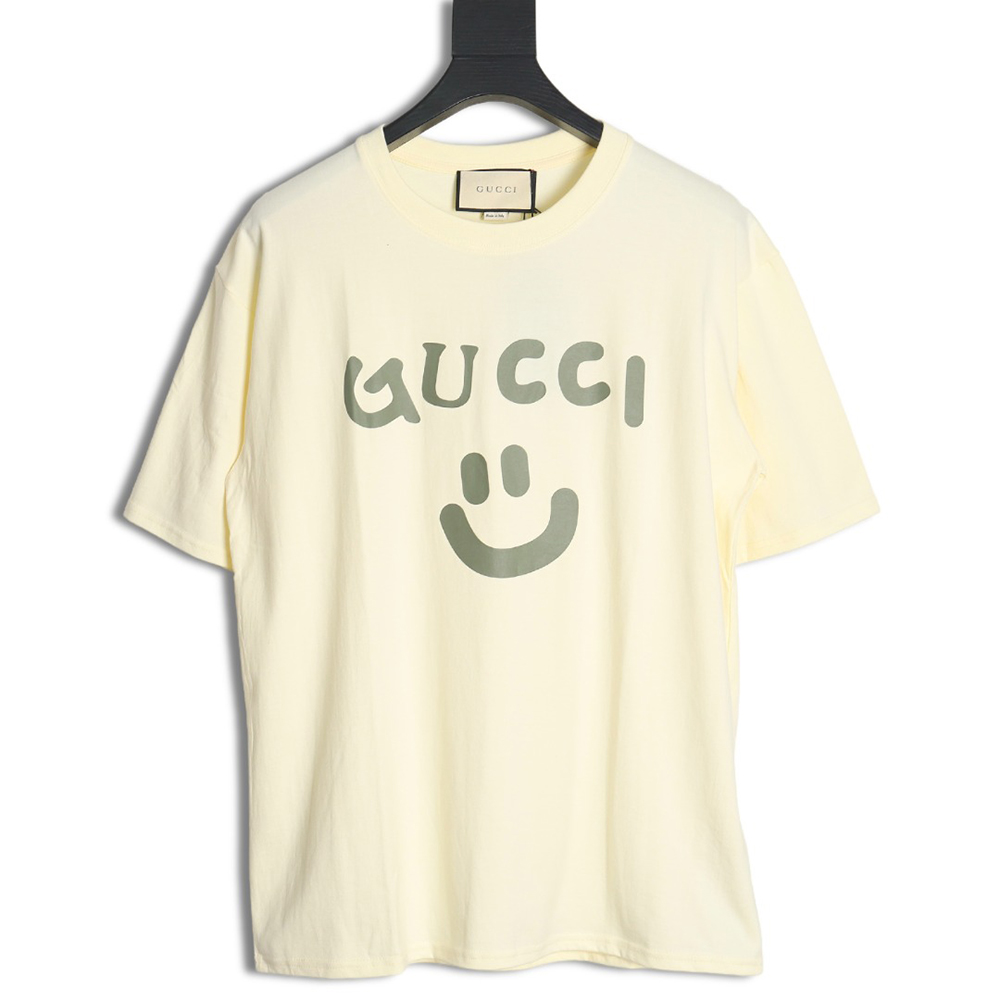 Gucci Smiley Face Print Short Sleeve