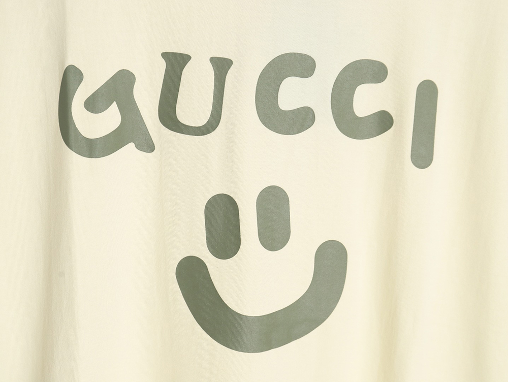 Gucci Smiley Face Print Short Sleeve