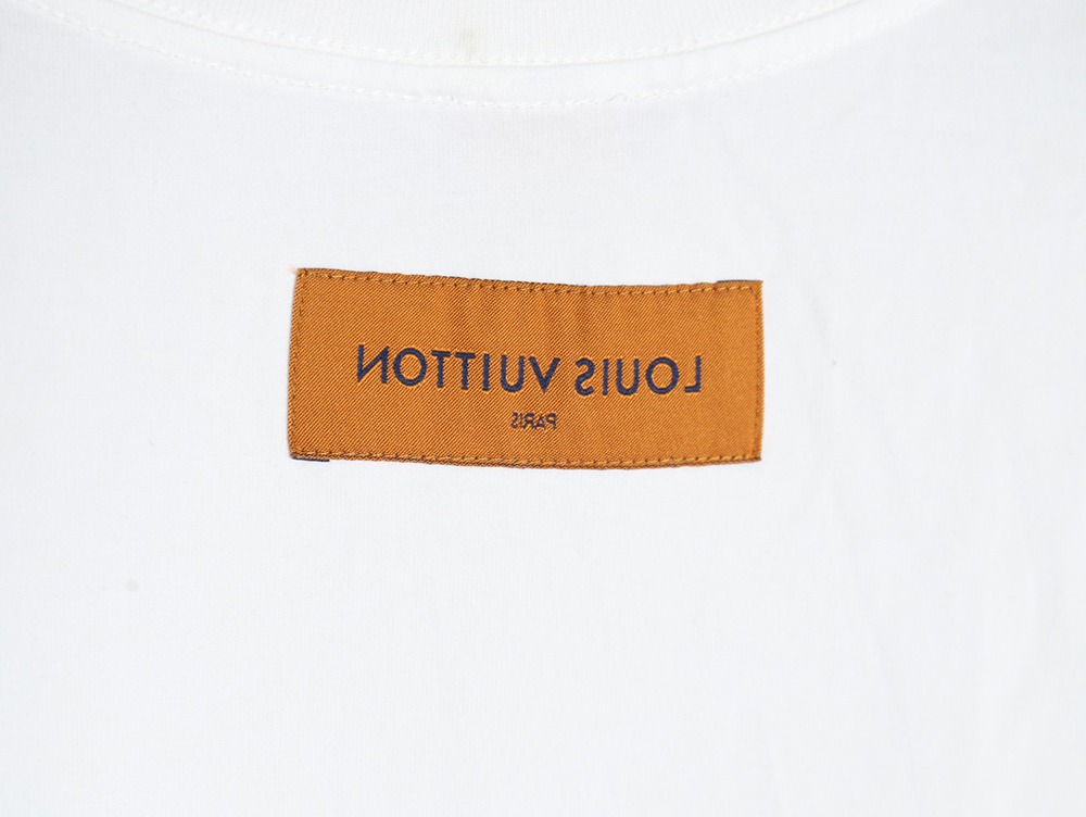 Louis Vuitton embroidered logo badge short-sleeved T-shirt