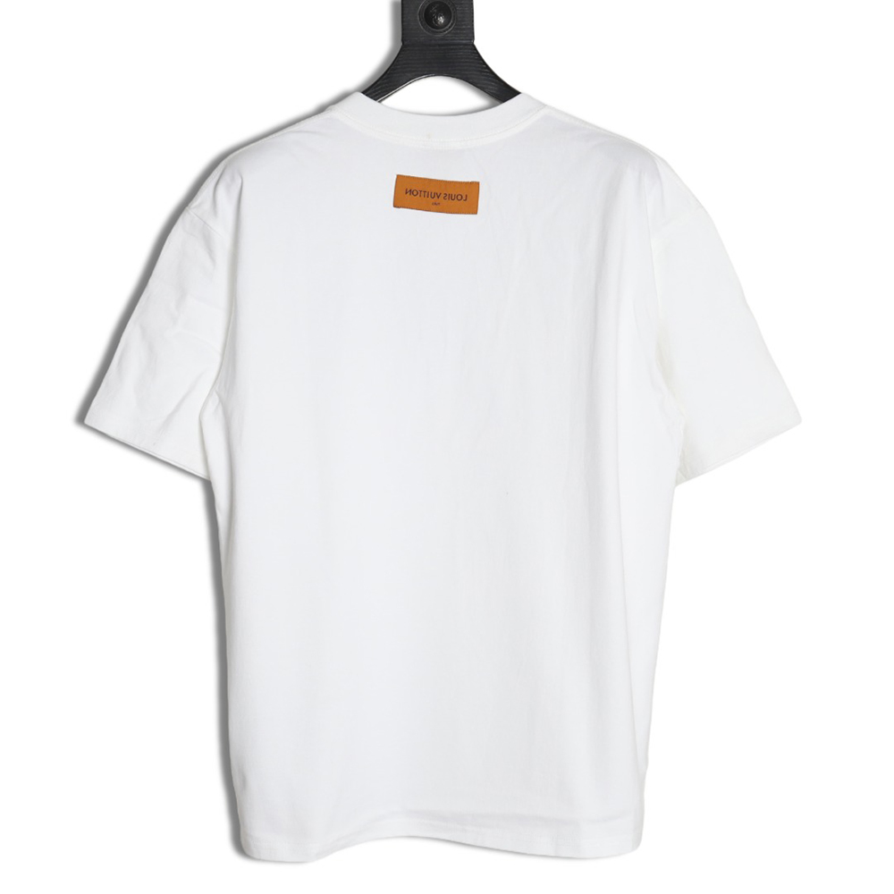 Louis Vuitton embroidered logo badge short-sleeved T-shirt