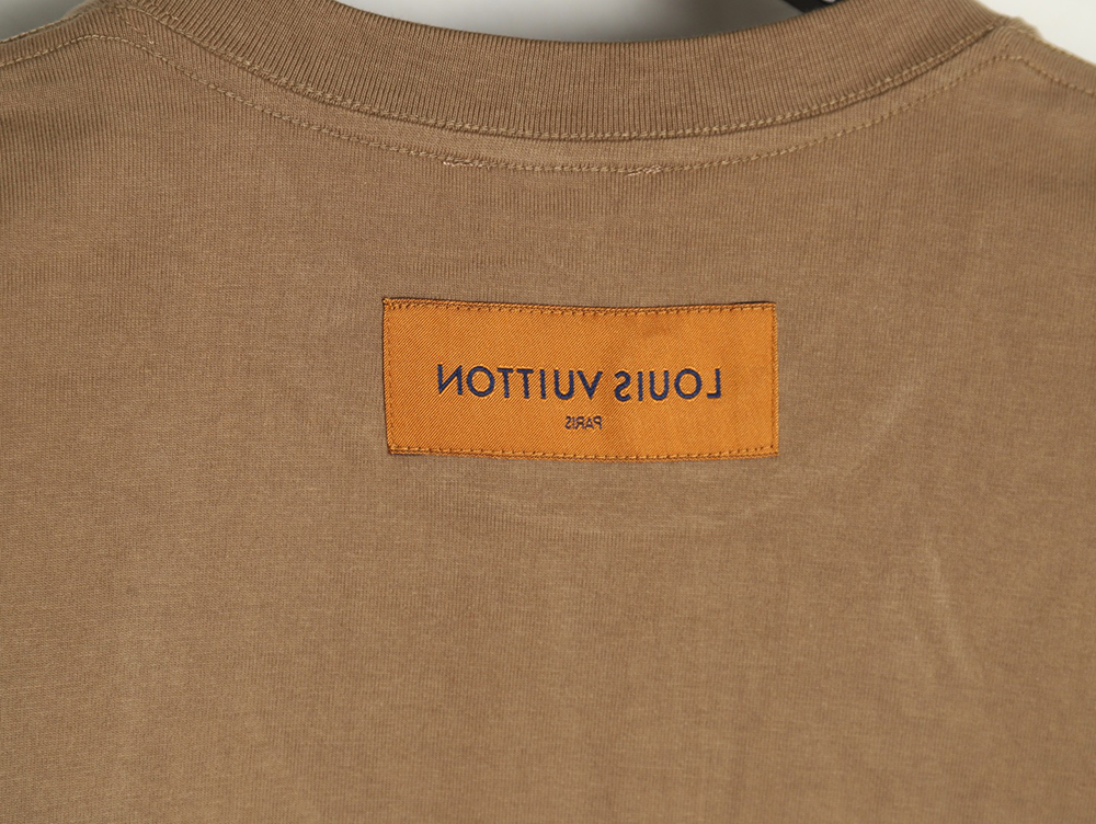Louis Vuitton embroidered logo badge short-sleeved T-shirt TSK1