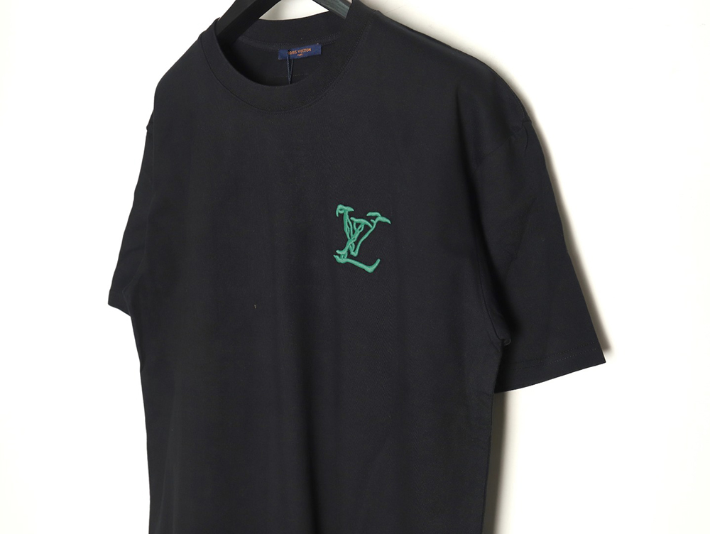 Louis Vuitton embroidered logo badge short-sleeved T-shirt TSK2
