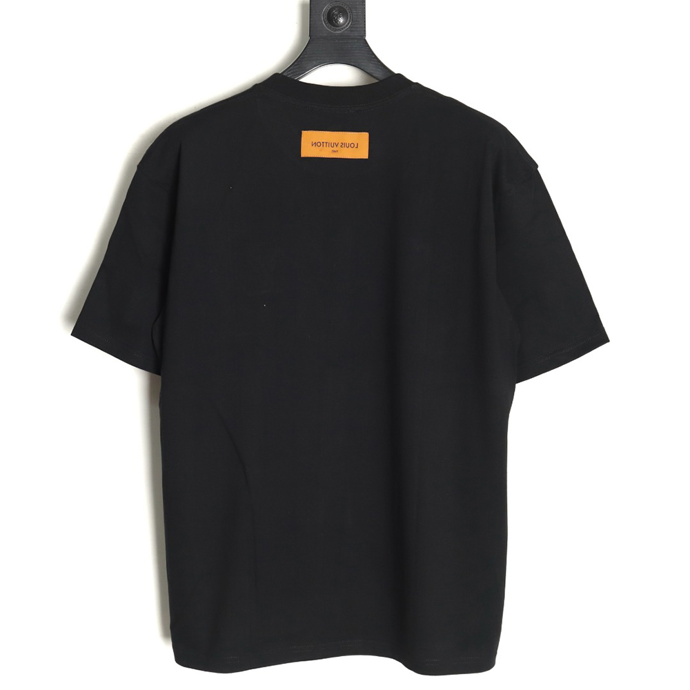 Louis Vuitton embroidered logo badge short-sleeved T-shirt TSK2