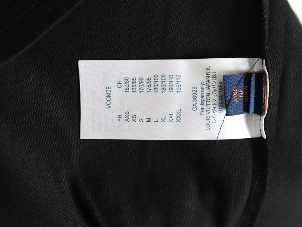 Louis Vuitton embroidered logo badge short-sleeved T-shirt TSK2