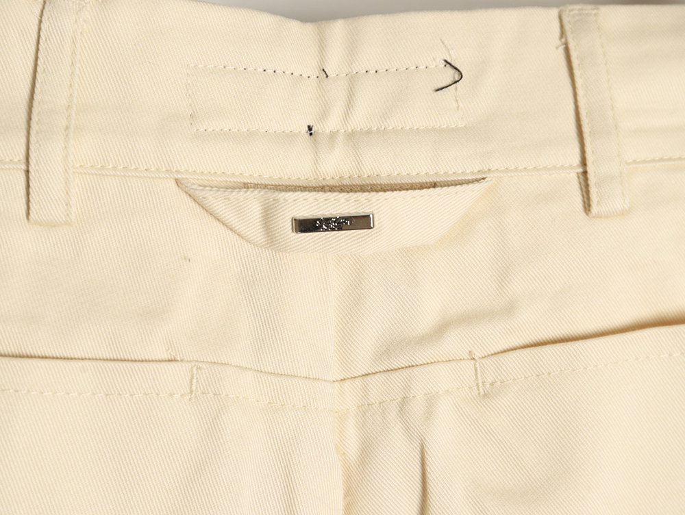 Louis Vuitton paneled black flocked denim pants