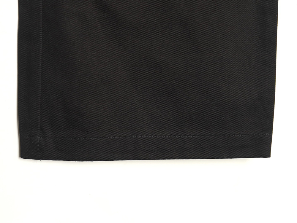 Louis Vuitton paneled black flocked denim pants TSK1