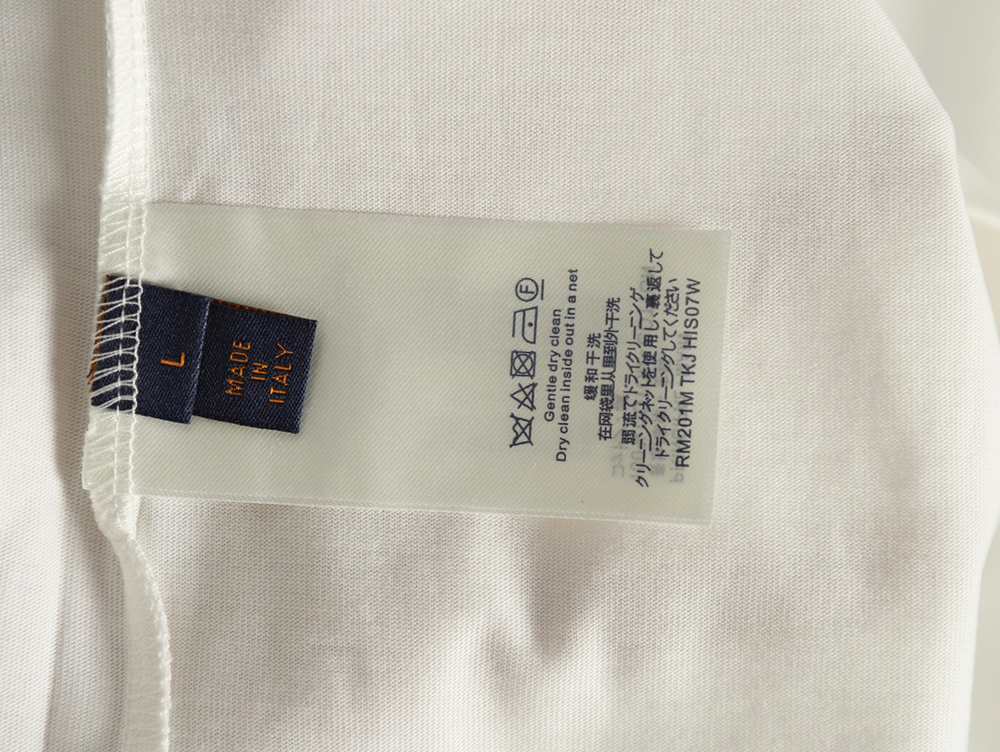 Louis Vuitton oil painting graffiti print short sleeves